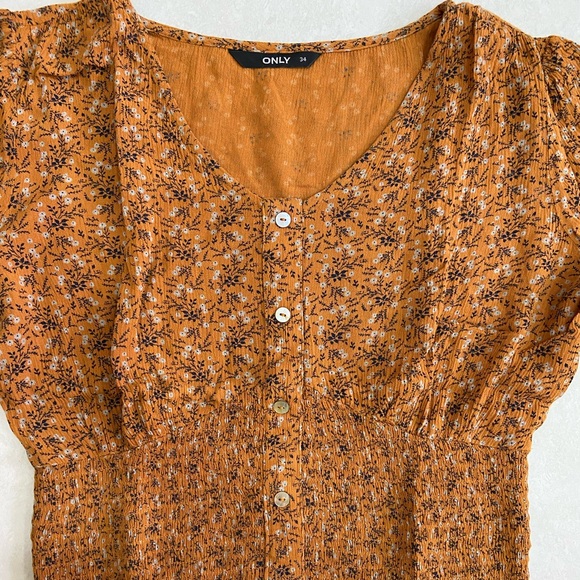 ONLY Women’s V Neck Printed Top - S - Picture 14 of 17